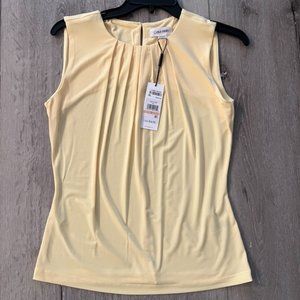 Calvin Klein Women's Pleat Neck Sleeveless Cami